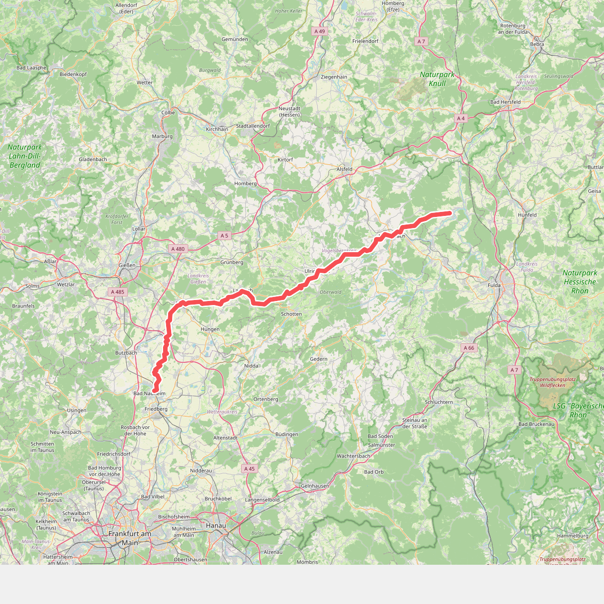Taunus - Rhön - Weg