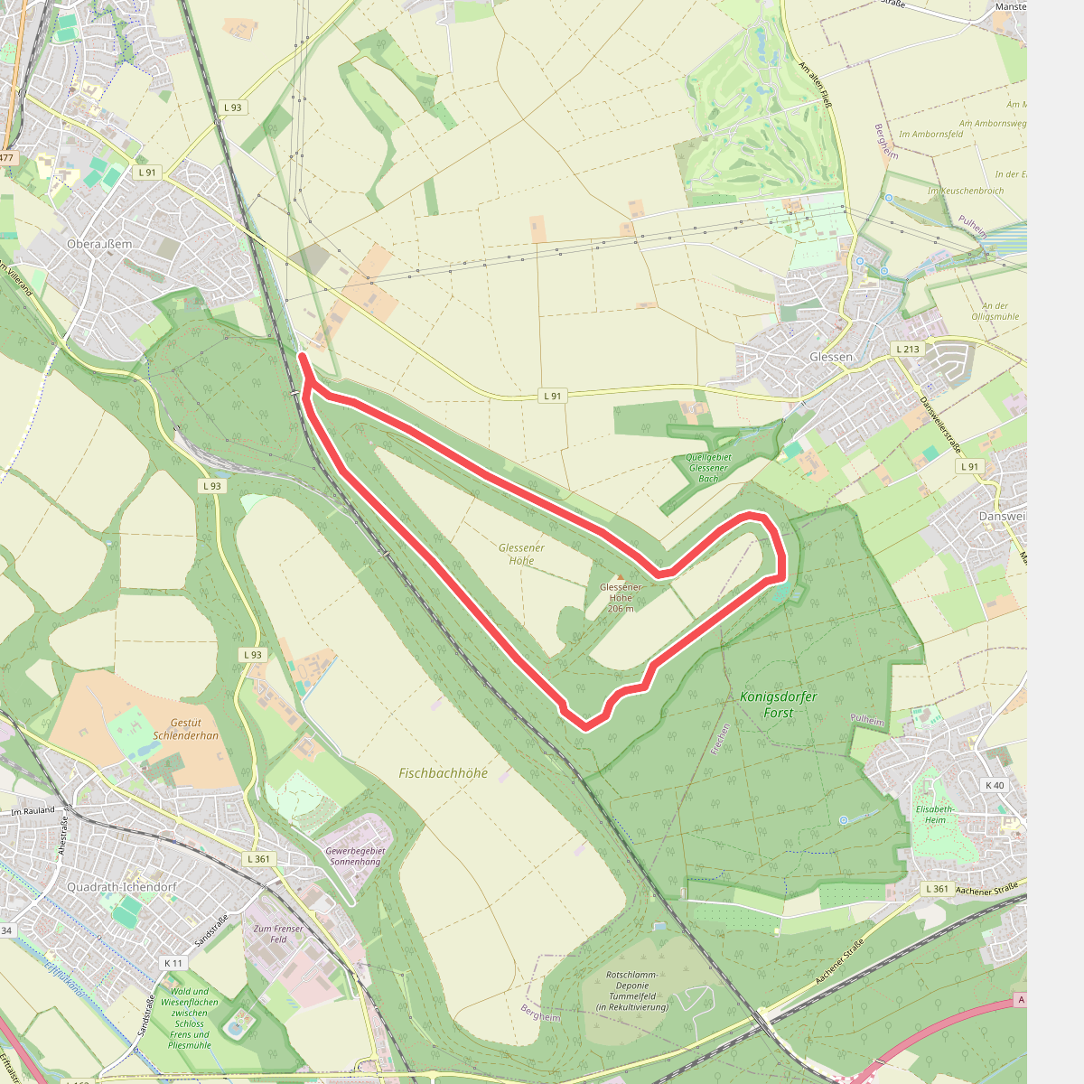 A1 Glessener Höhe