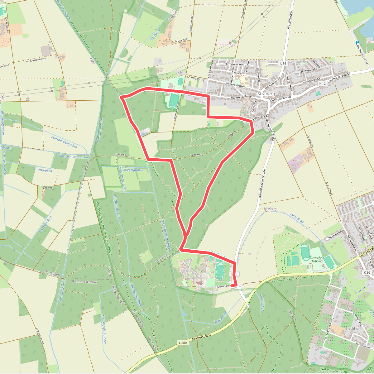 Knechtsteden Rundweg A7
