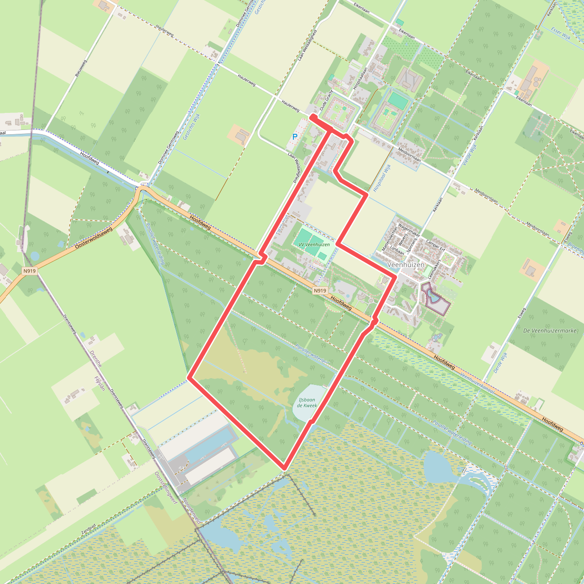 Groene route – Fochteloërveenroute Veenhuizen