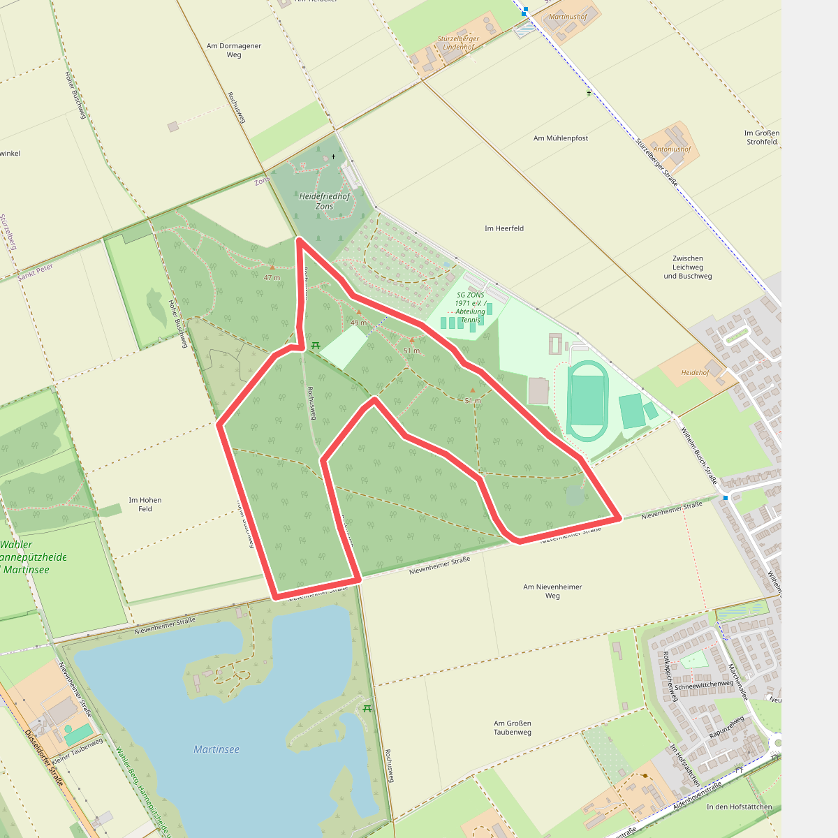 3km Runde Zonser Heide
