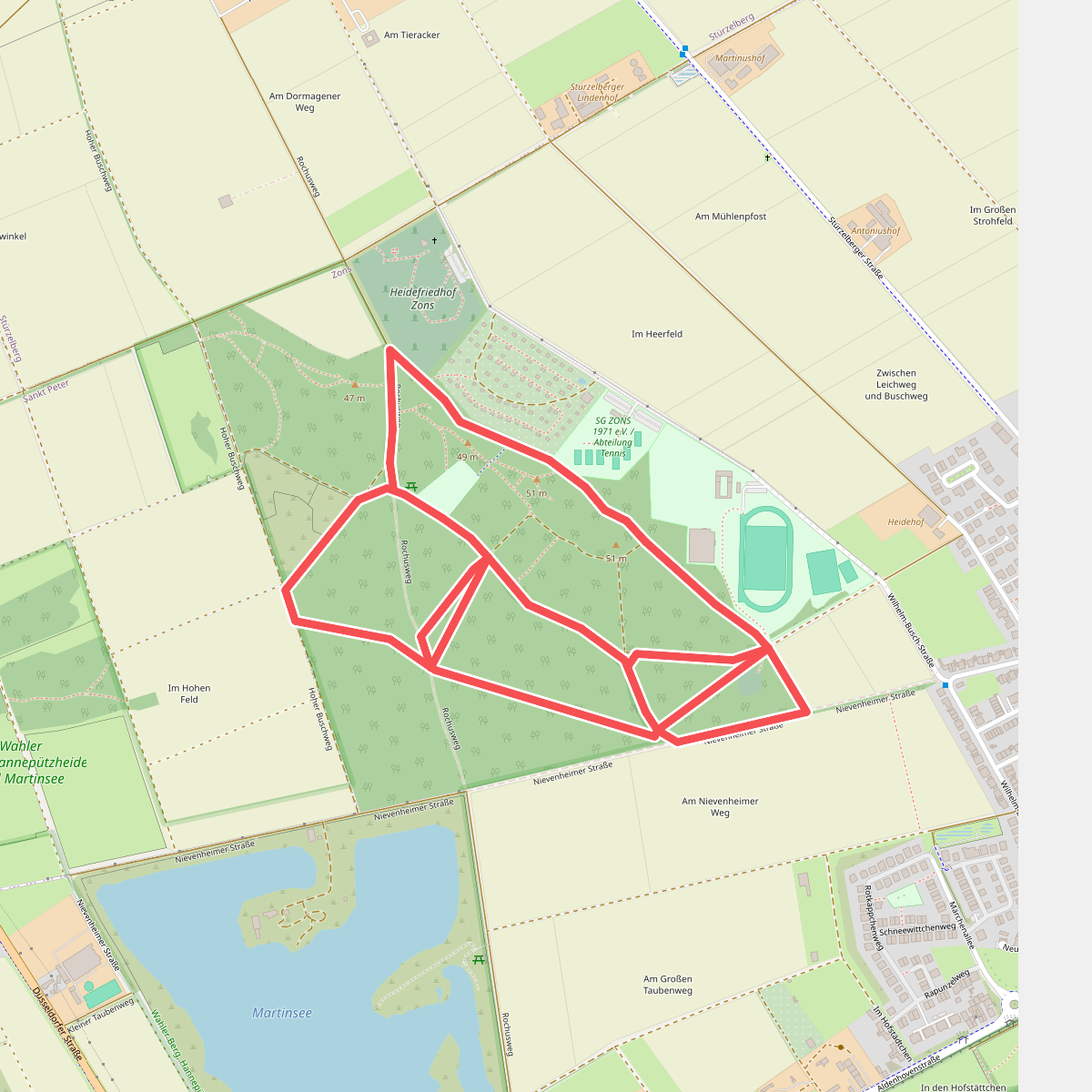 5km Route Zonser Heide