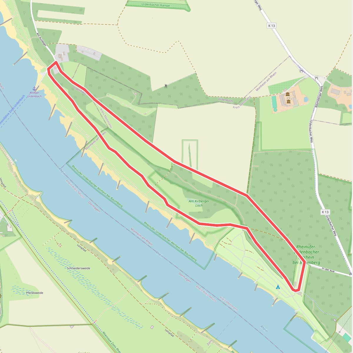 Baumberger Aue Rundweg A6