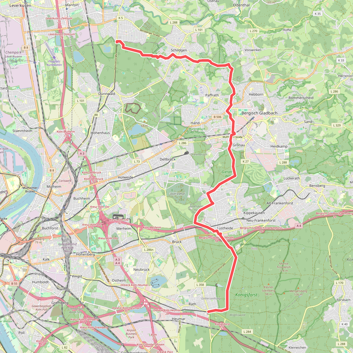 [▶15] Wanderweg 15 des KEV