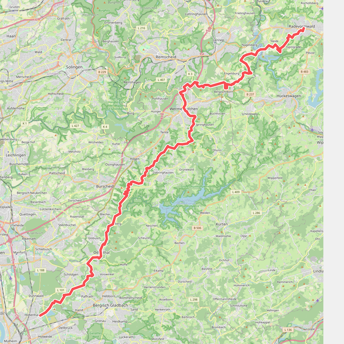 [Raute8] Köln - Radevormwald