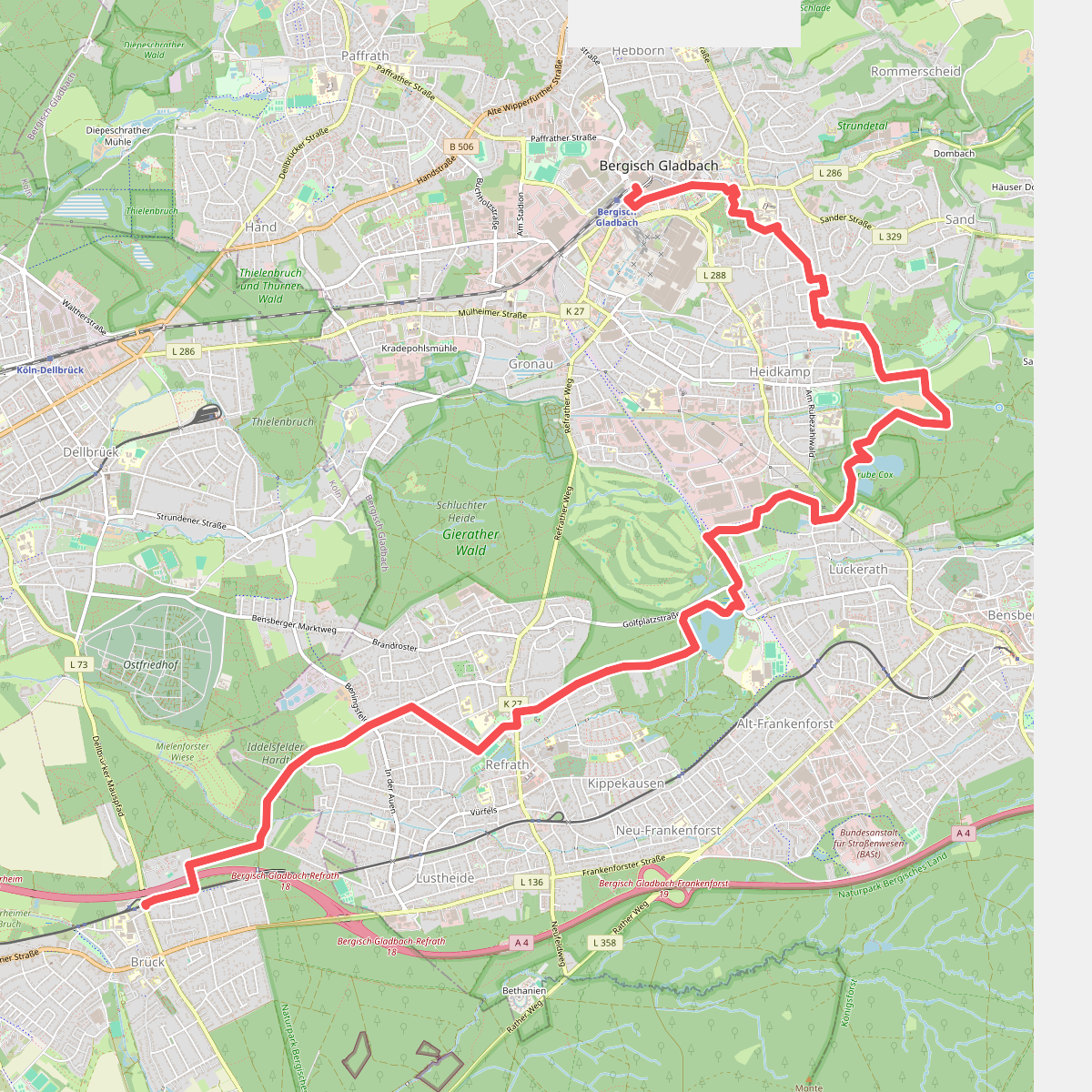 [16] Wanderweg 16 des KEV