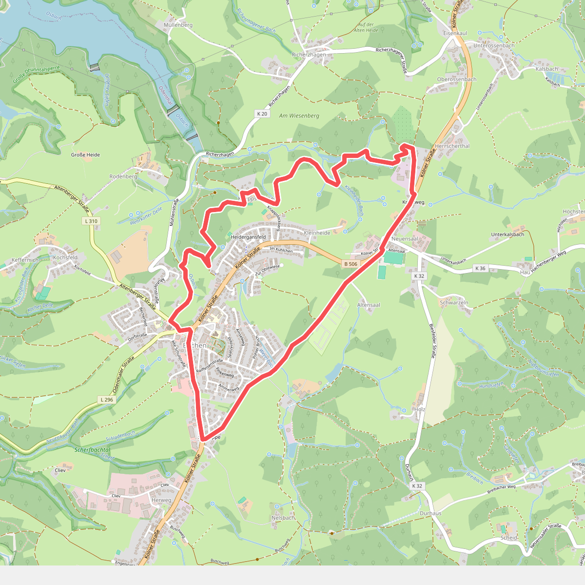 Wanderparkplatz Bechener Esel Rundweg E3