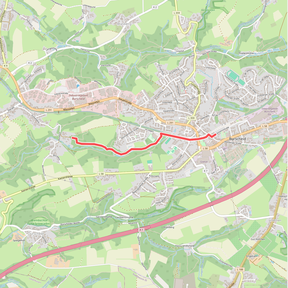 Bergischer Weg Zuweg Burscheid