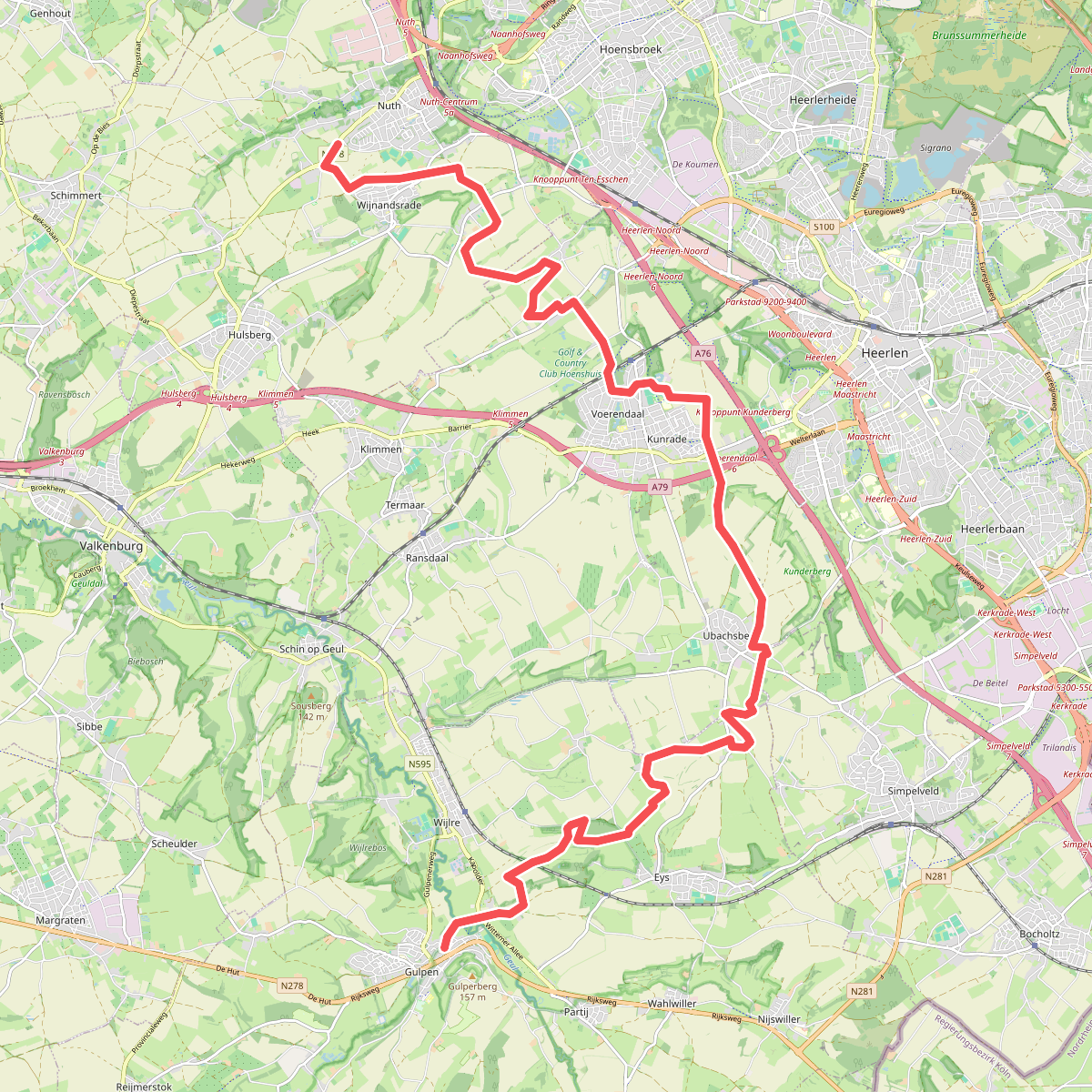 Nuth - Gulpen · Pelgrimspad etappe 23