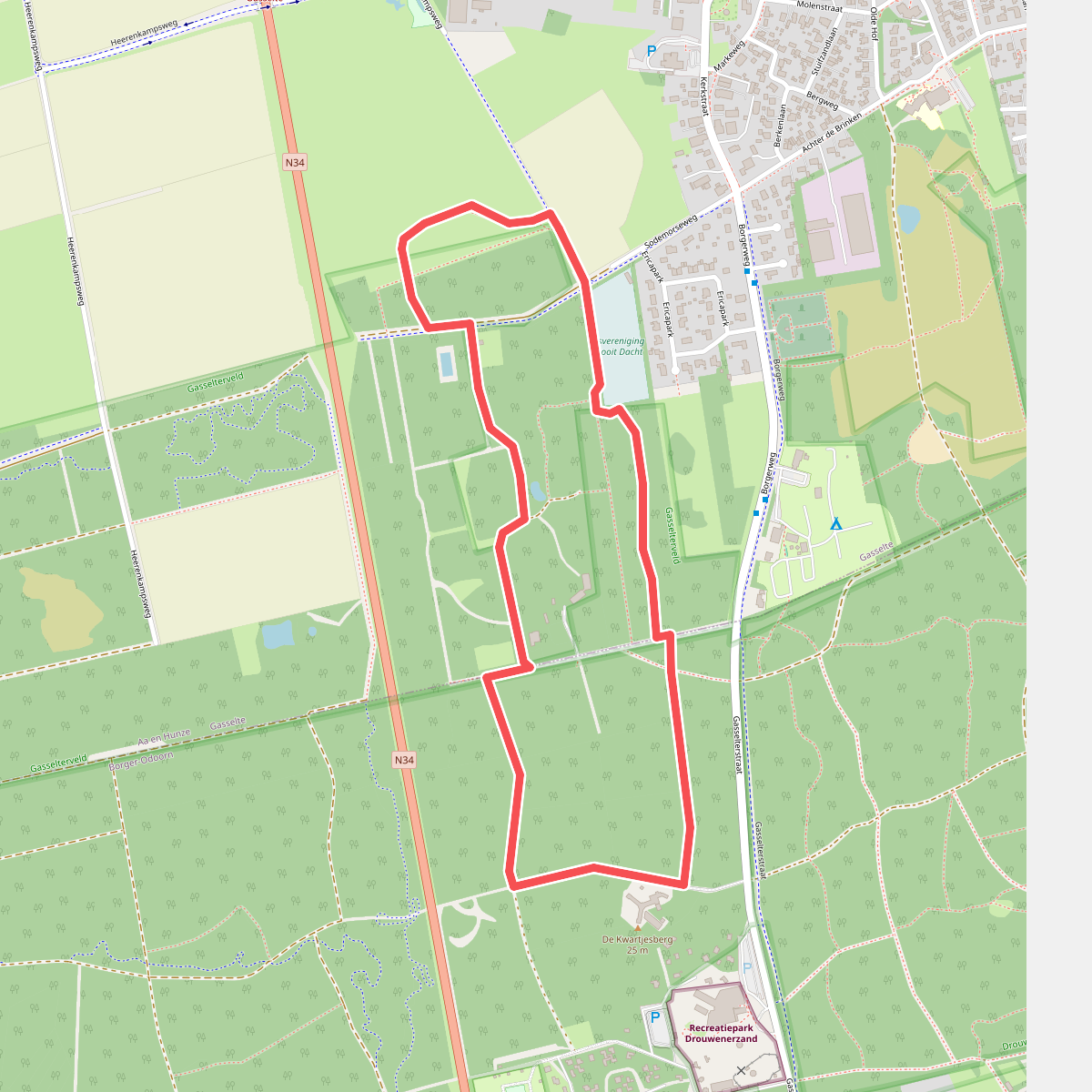 WMD wandelroute Gasselte