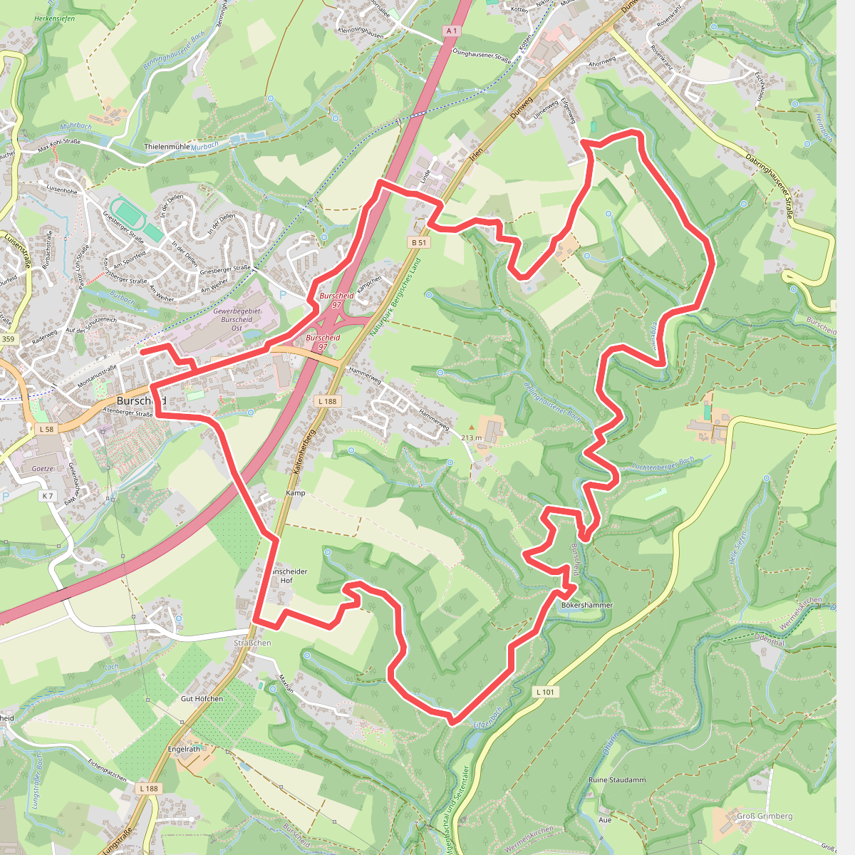 Rundweg Burscheid - Eifgenbachtal