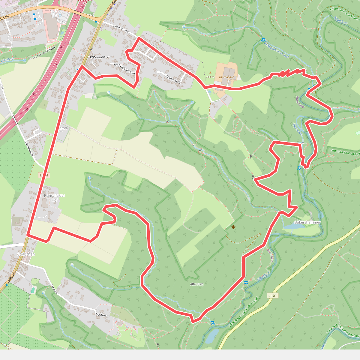 Hammerweg Rundweg A4