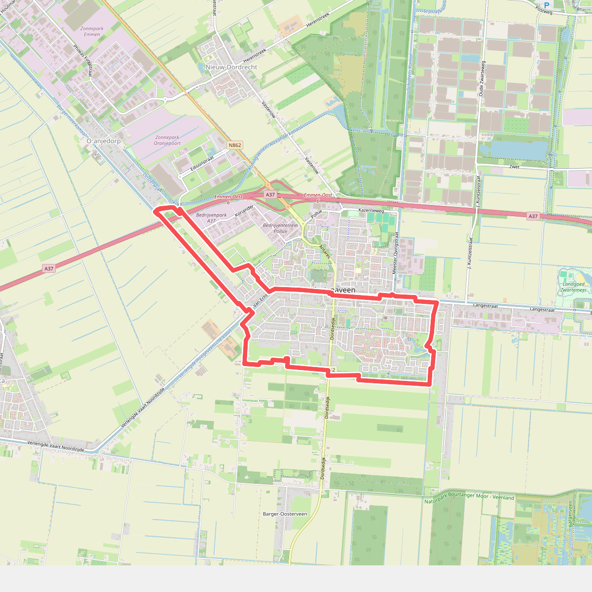 Hubroute Klazienaveen (12 km)