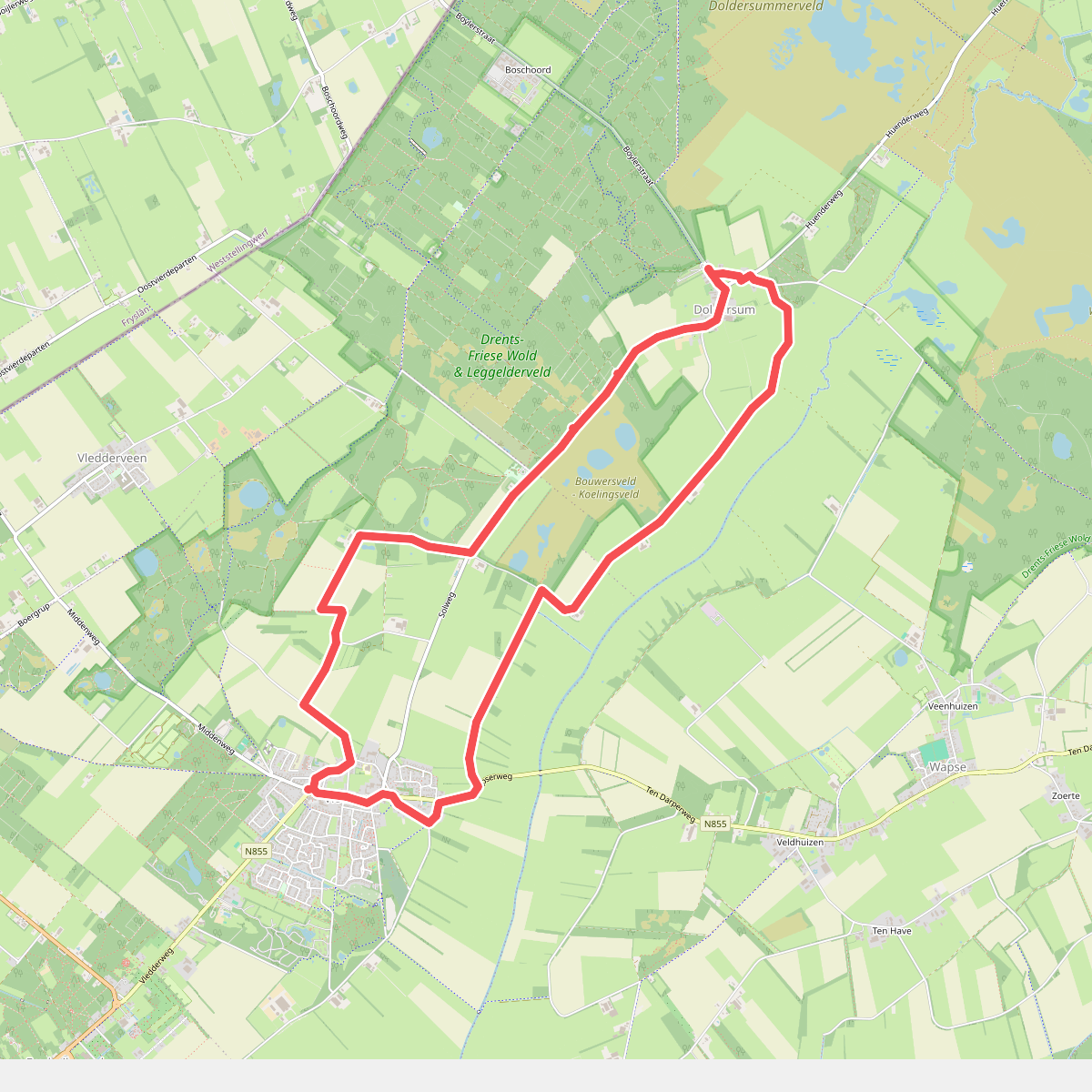 Doldersum - Vledderhof - Vledder