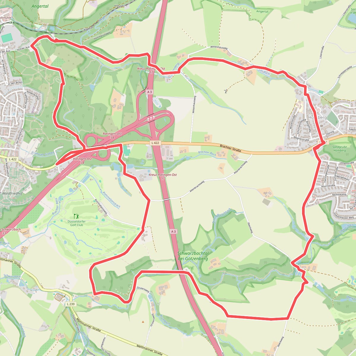 Ratingen Aue Rundweg A1