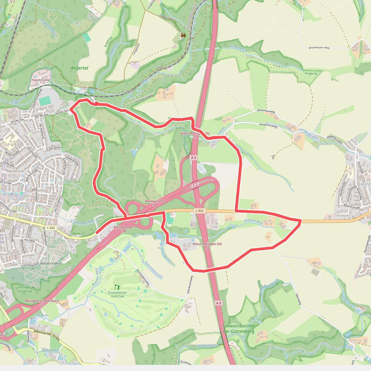 Ratingen Aue Rundweg A2