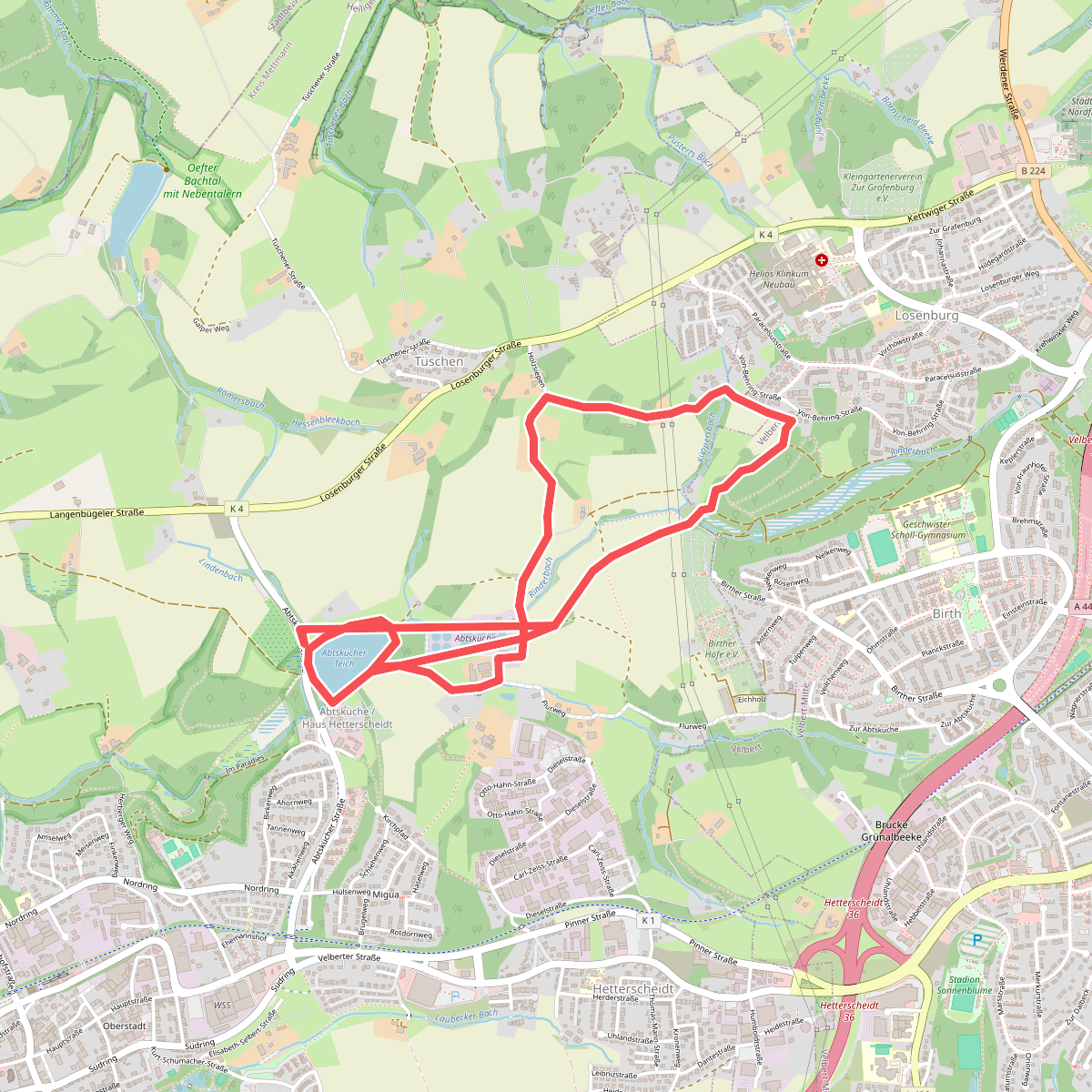 Abtskücher Teich Rundweg A4