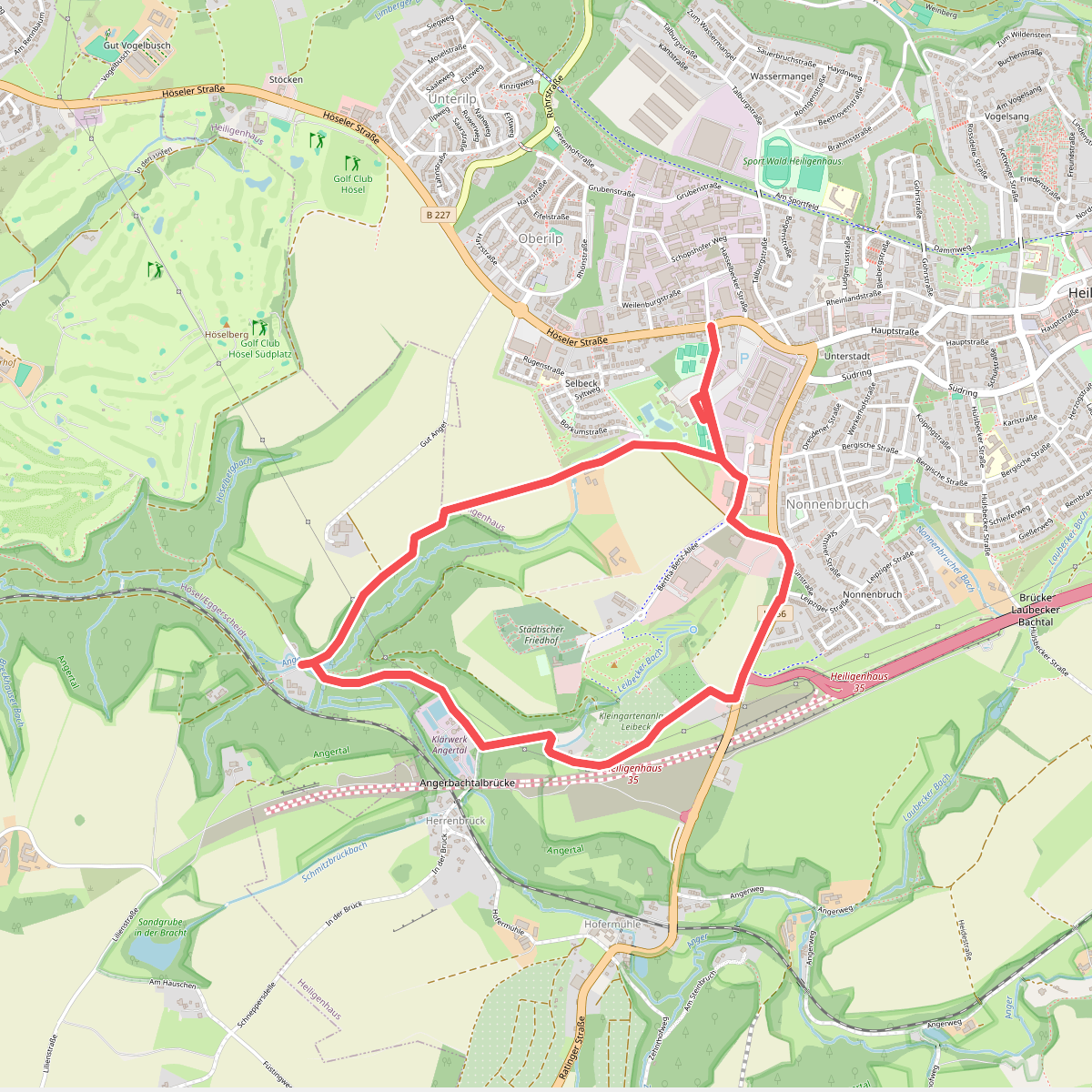 Heljensbad Rundweg A7