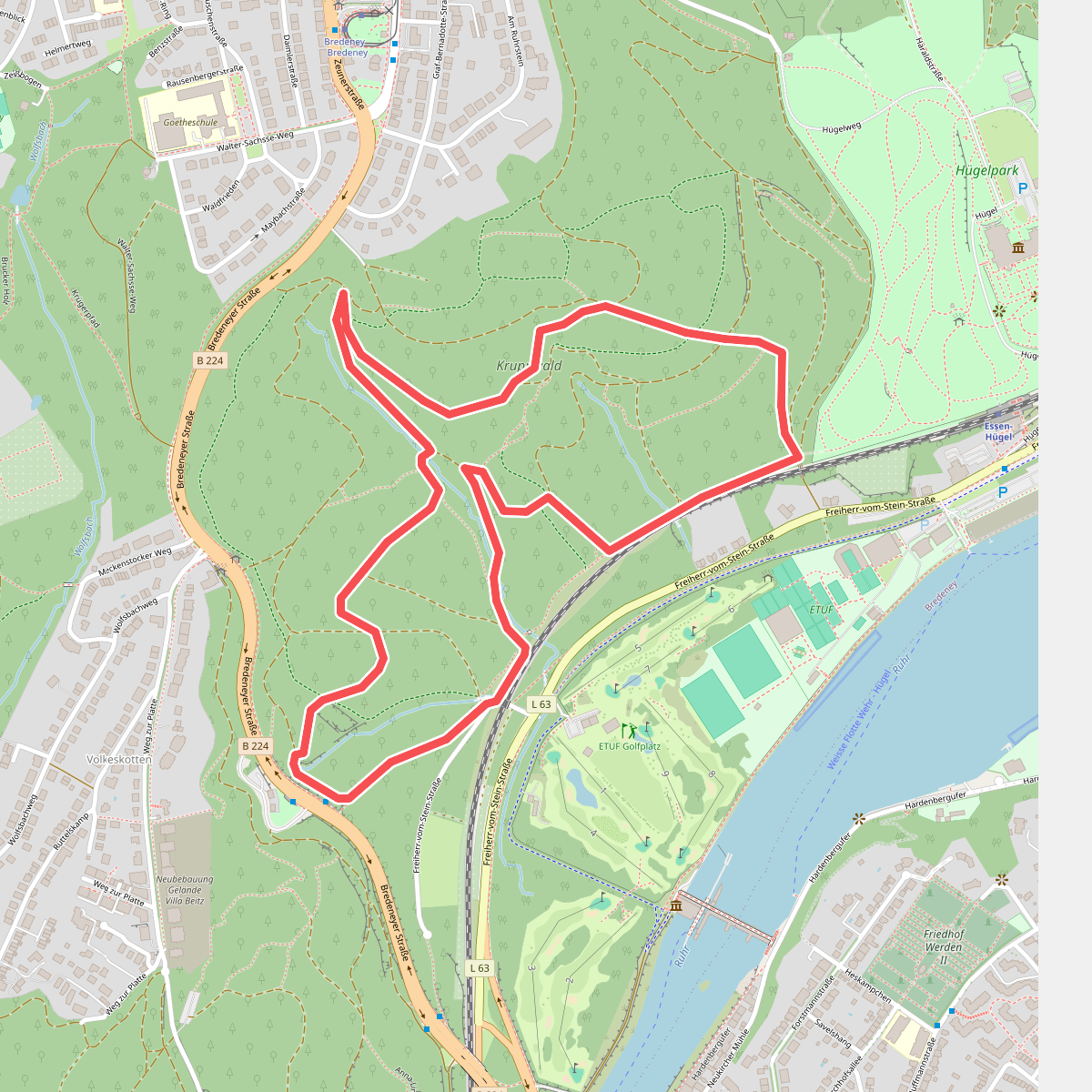 Rundwanderweg Kruppwald A1