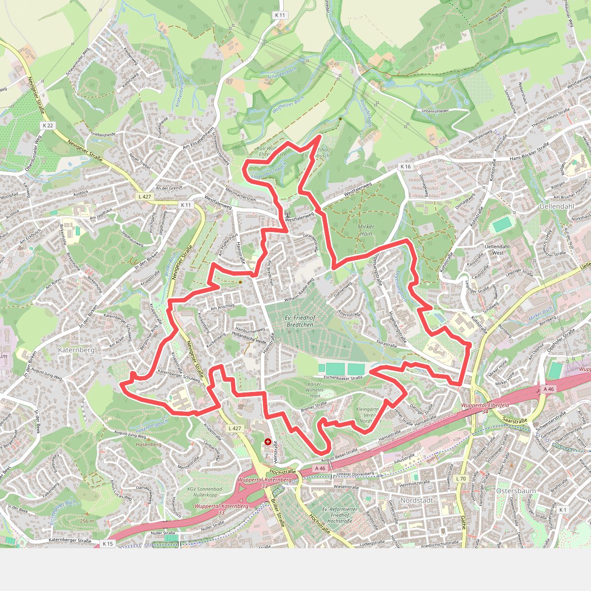 Kleingarten-Rundwanderweg Katernberg – Uellendahl (K-Weg Teil 1)