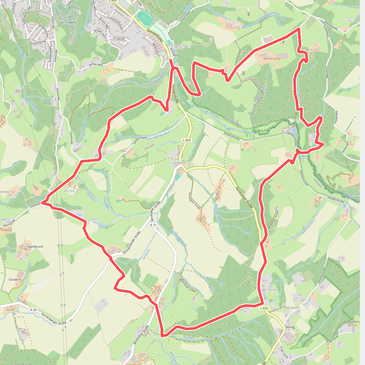 Entdeckerschleife Biohöfe im Windrather Tal