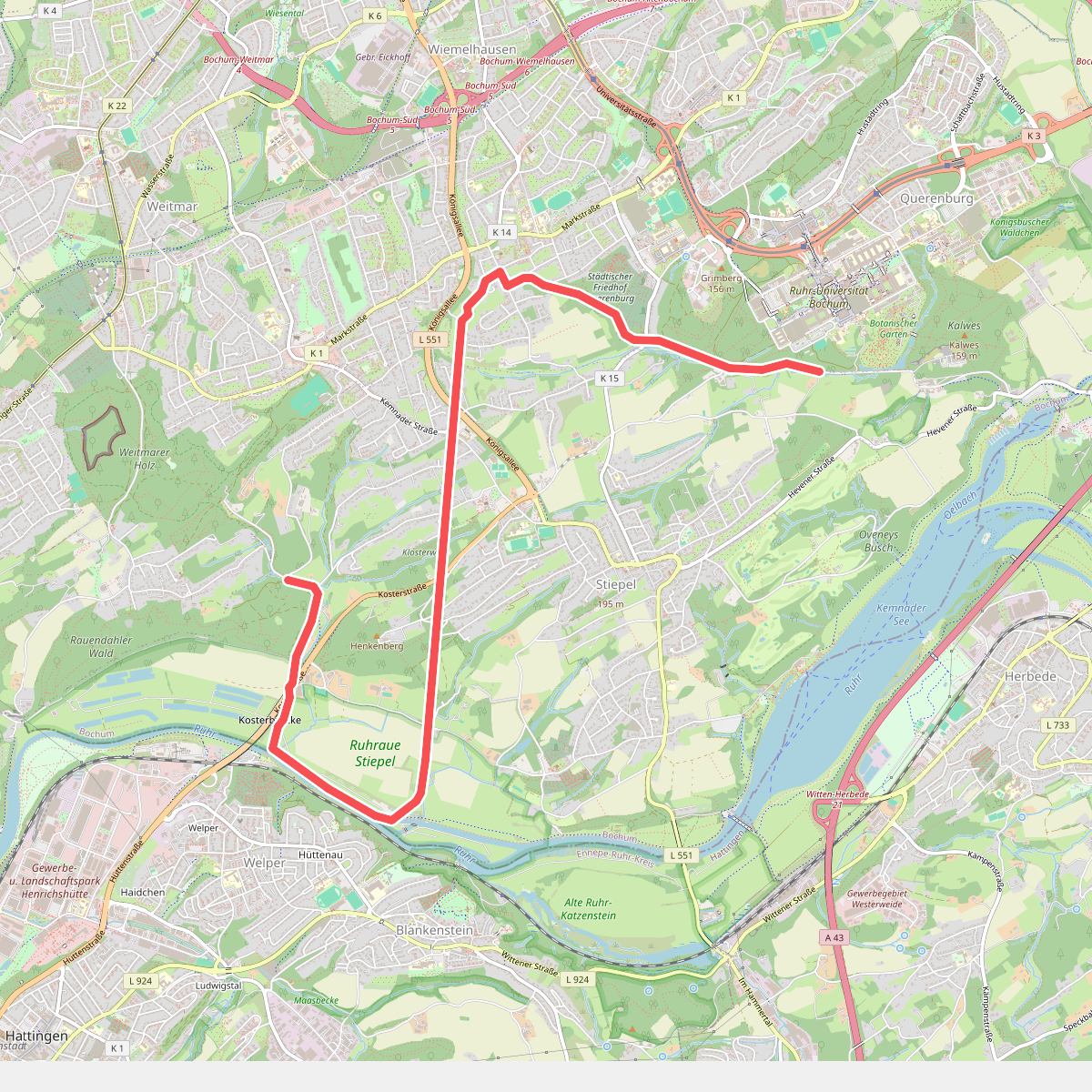 Bergbauwanderweg Bochum