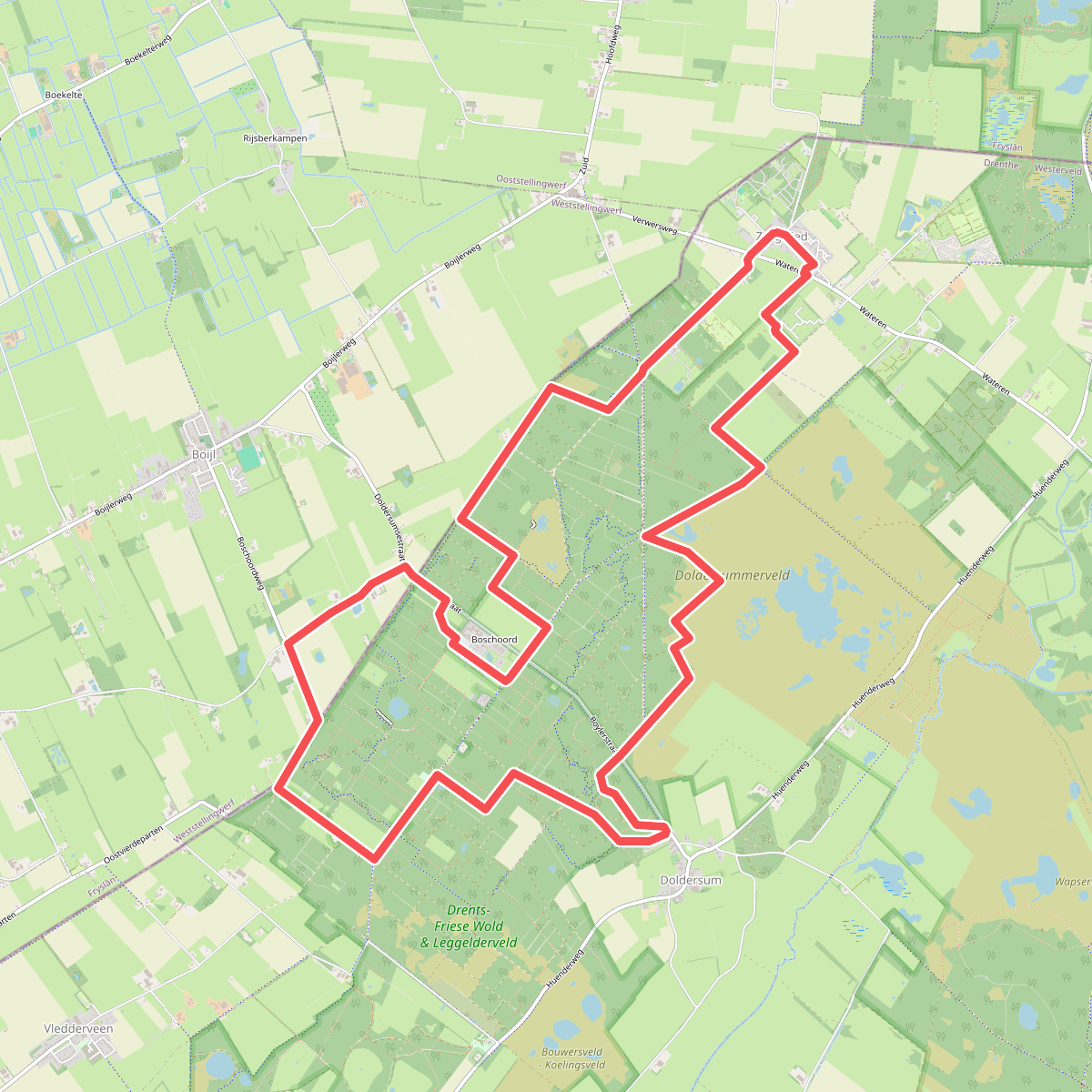 Doldersum - Zorgvlied - Boschoord