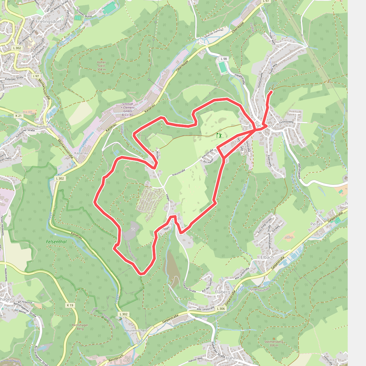 Berghausen Rundweg A4