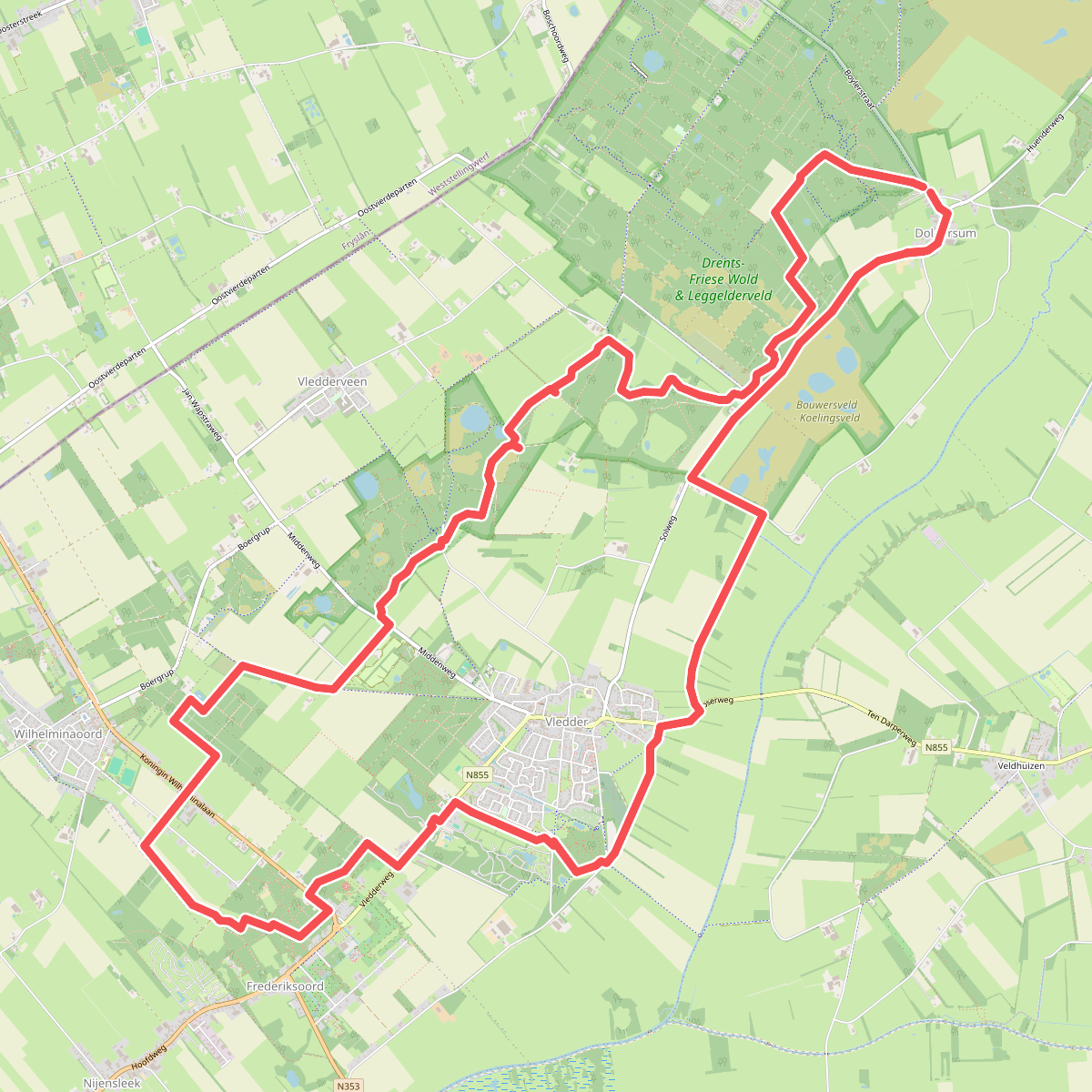 Doldersum - Frederiksoord - Urnenveld