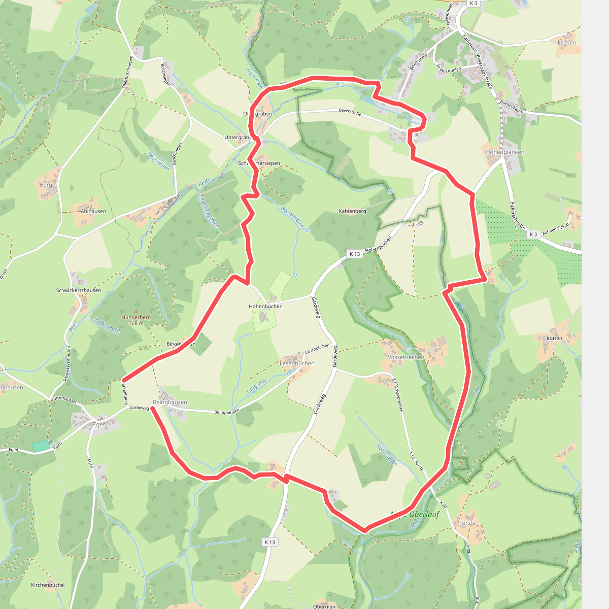 Rundwanderweg A5 (Egen)