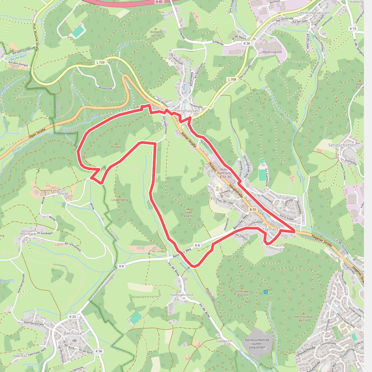 Drolshagen Rundweg A1 (Hützemert)