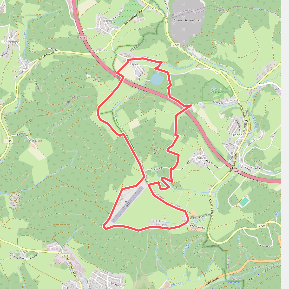 Drolshagen Rundweg A2 (Lüdespert)