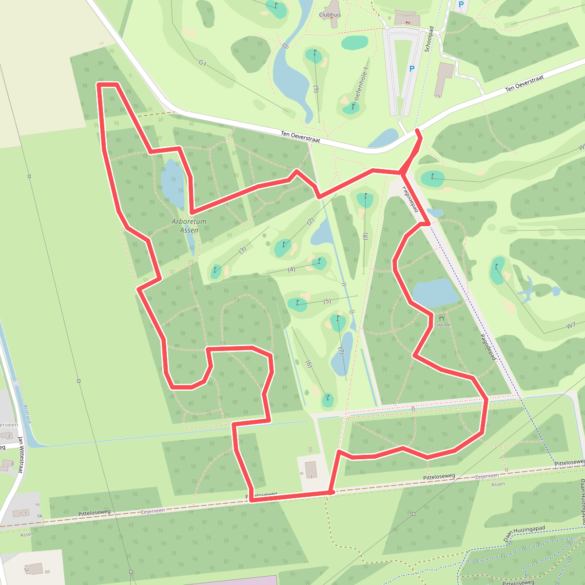 Arboretum bomenpark wandeling