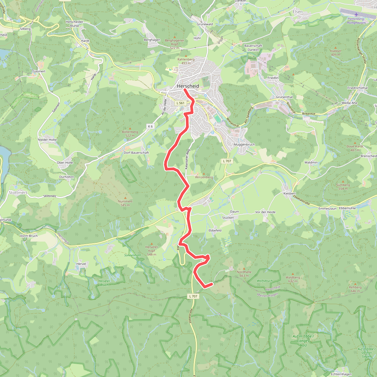Höhenflug Zugang Herscheid