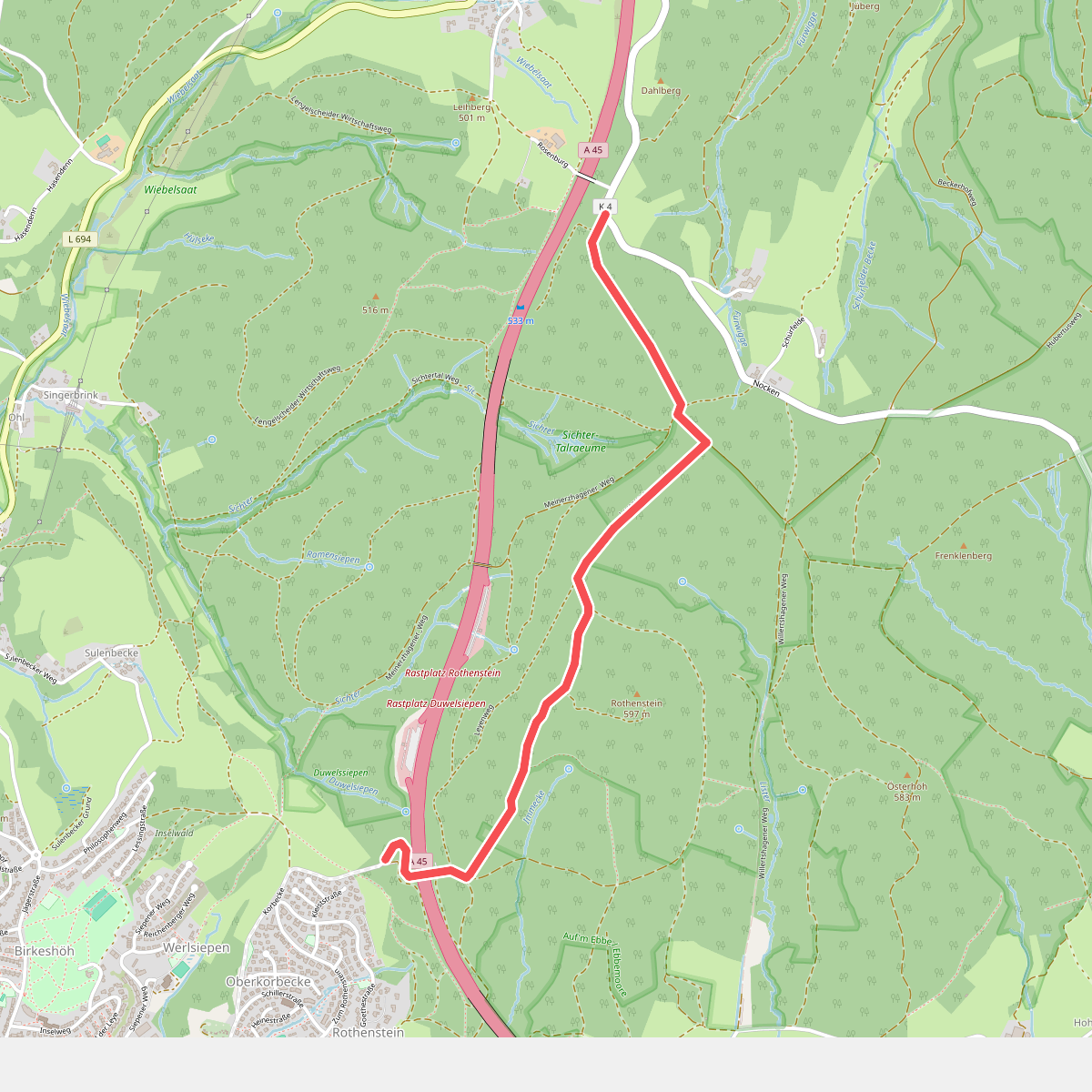 Meinerzhagen Rundweg Doppelbalken