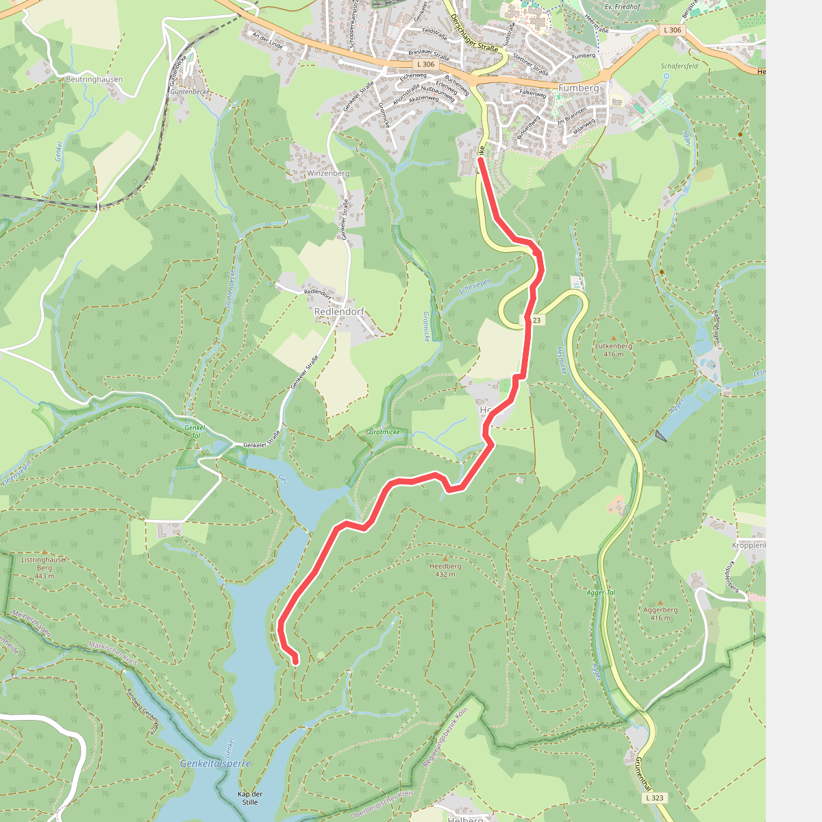 Raute1 Meinerzhagen - Aggertalsperre