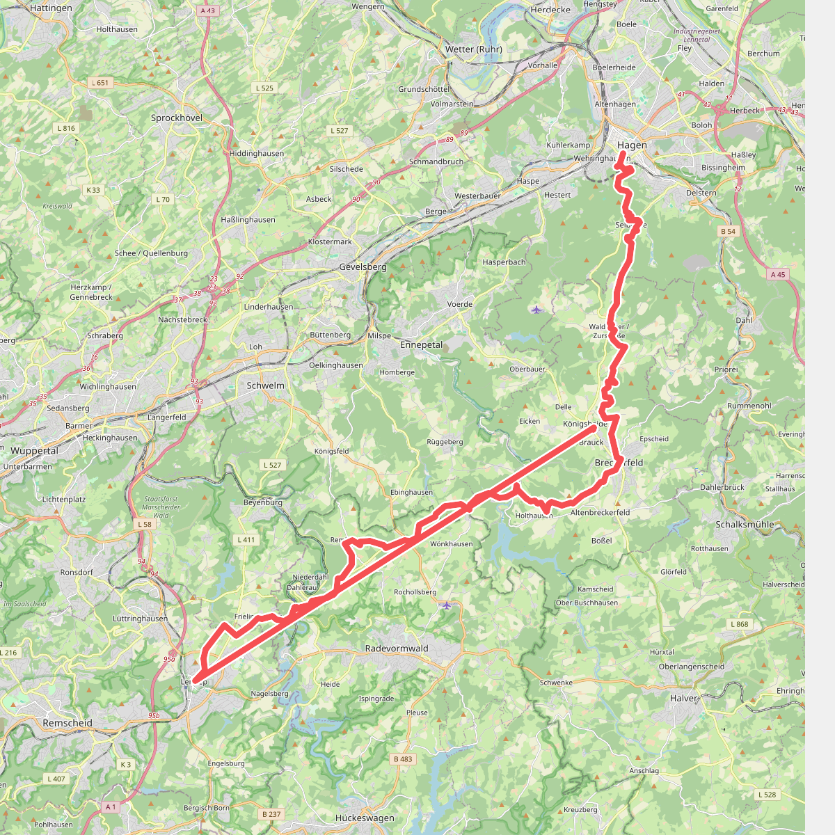Jakobs-Pilgerweg Hagen - Lennep