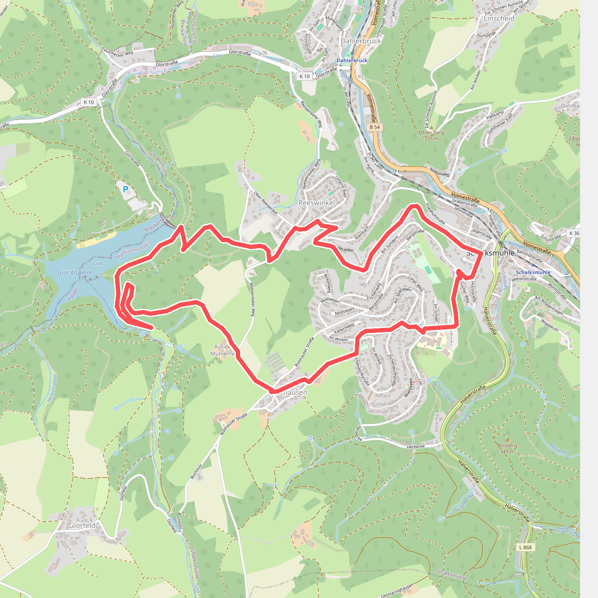 Rundweg Schalksmühle - Glörtalsperre