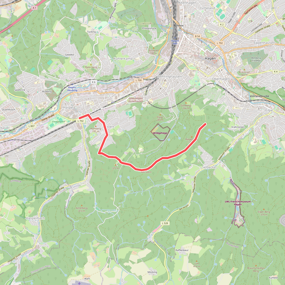 Jakobs-Pilgerweg Variante Haspe - Hagen