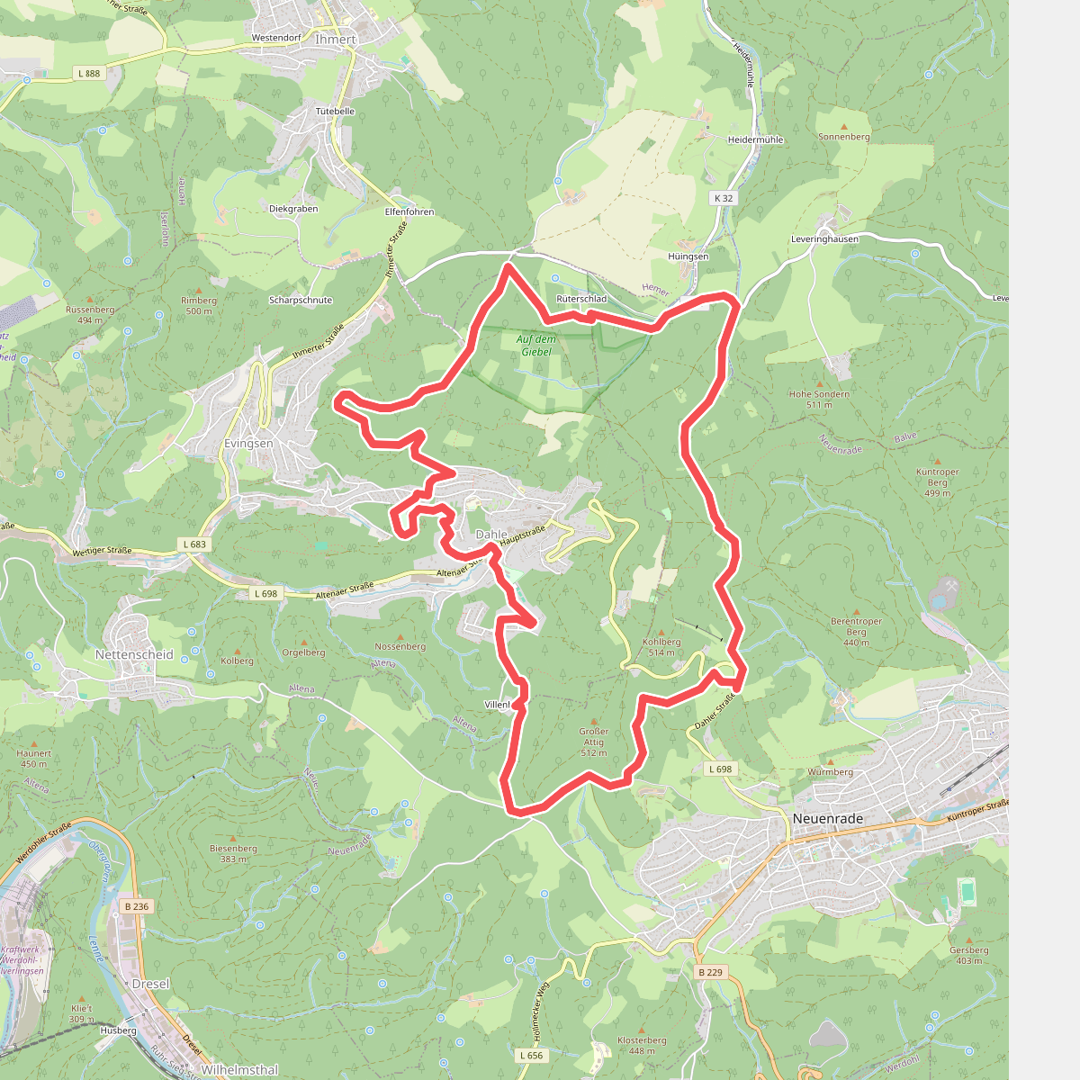 Rundweg um Dahle
