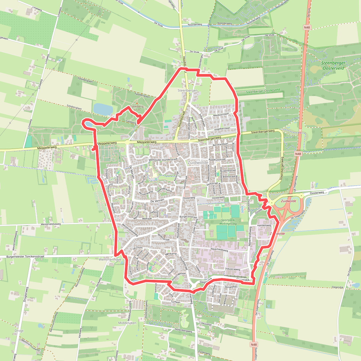 Vlinderommetje Zuidwolde - 7,5 Kilometer