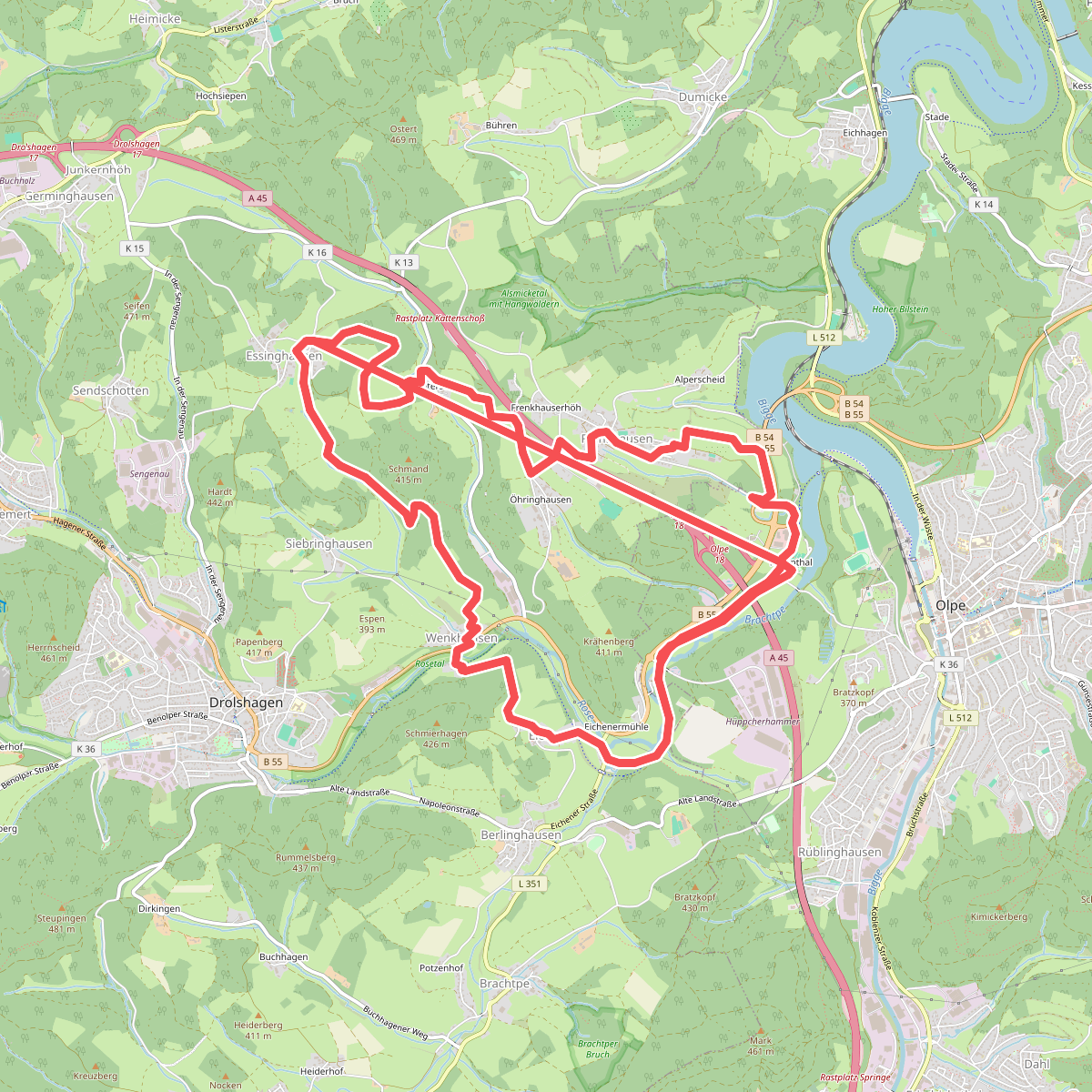 Drolshagen Rundweg A5 (Frenkhausen)