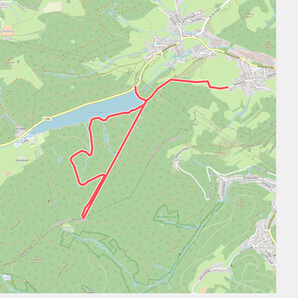 Oestertalsperre Rundweg A1