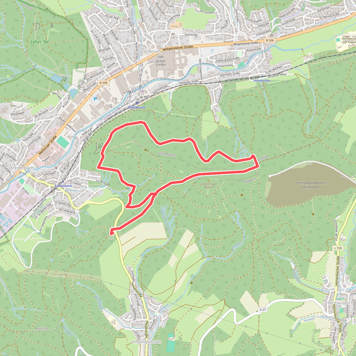 Kredenbach Rundweg A4