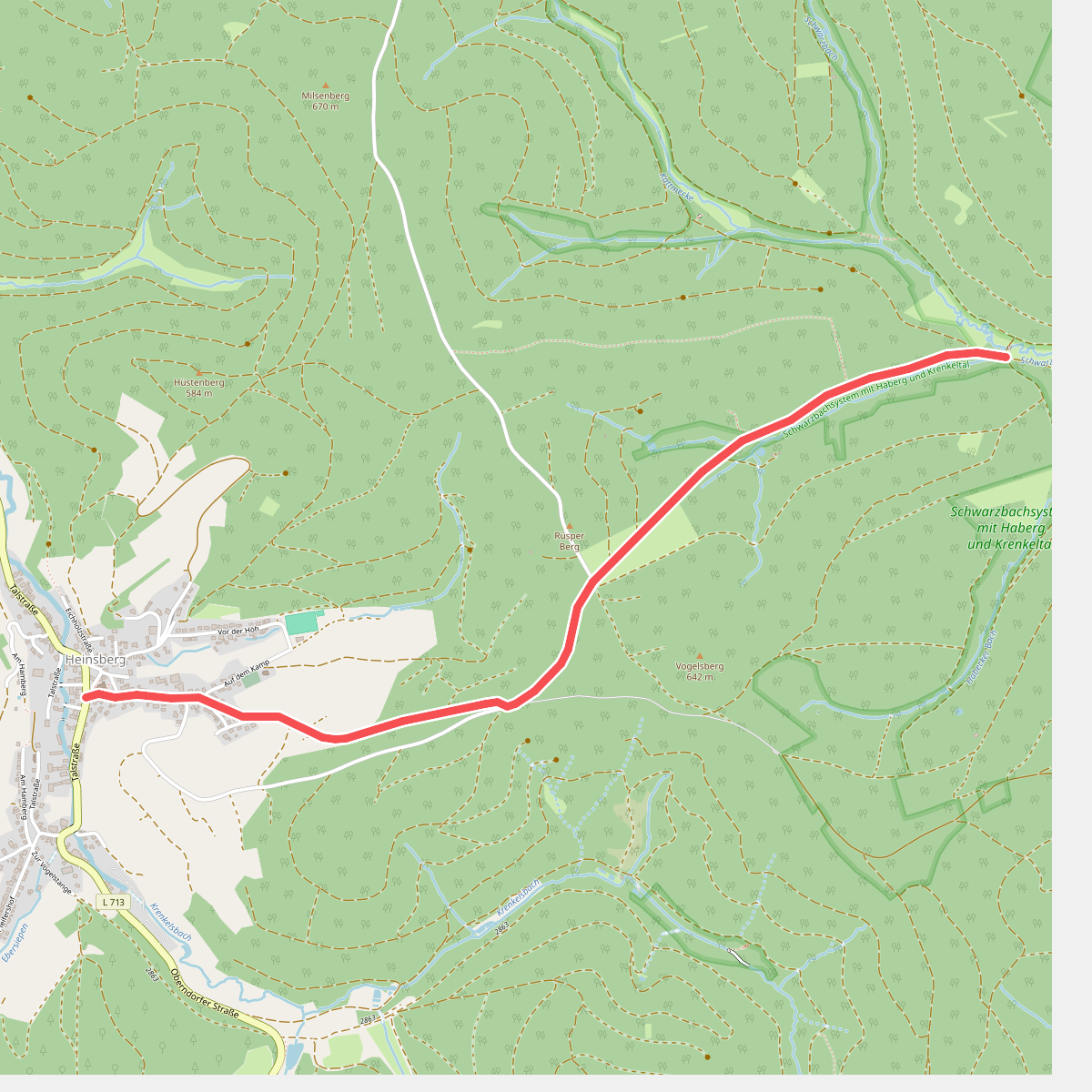 nördlicher Rothaarsteig-Zuweg Heinsberg