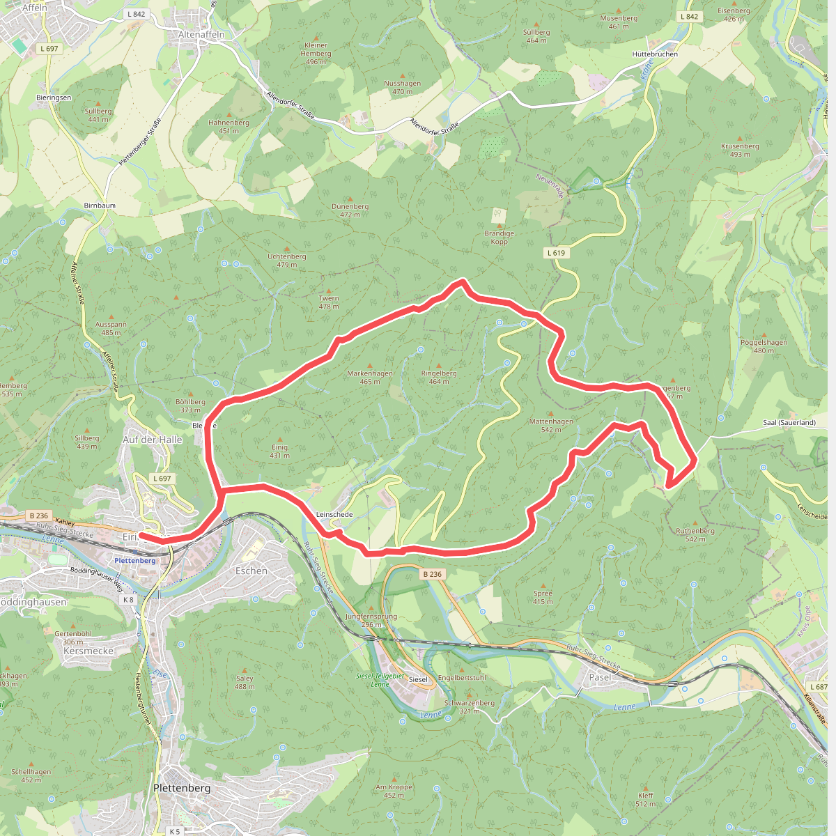 Eiringhausen Rundweg Doppelbalken