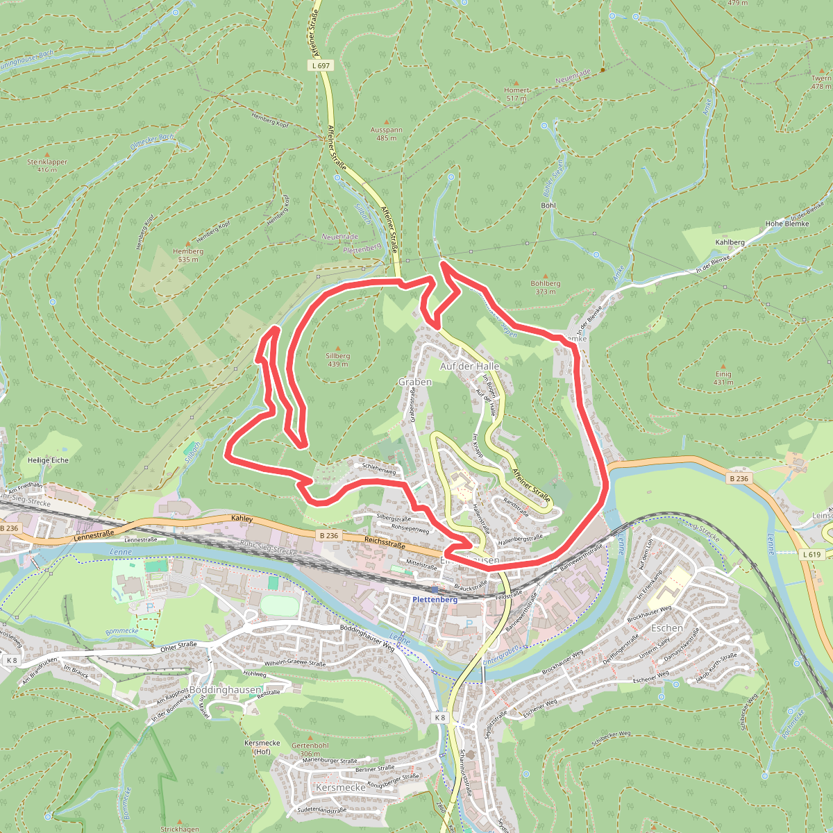 Eiringhausen Rundweg Vollquadrat