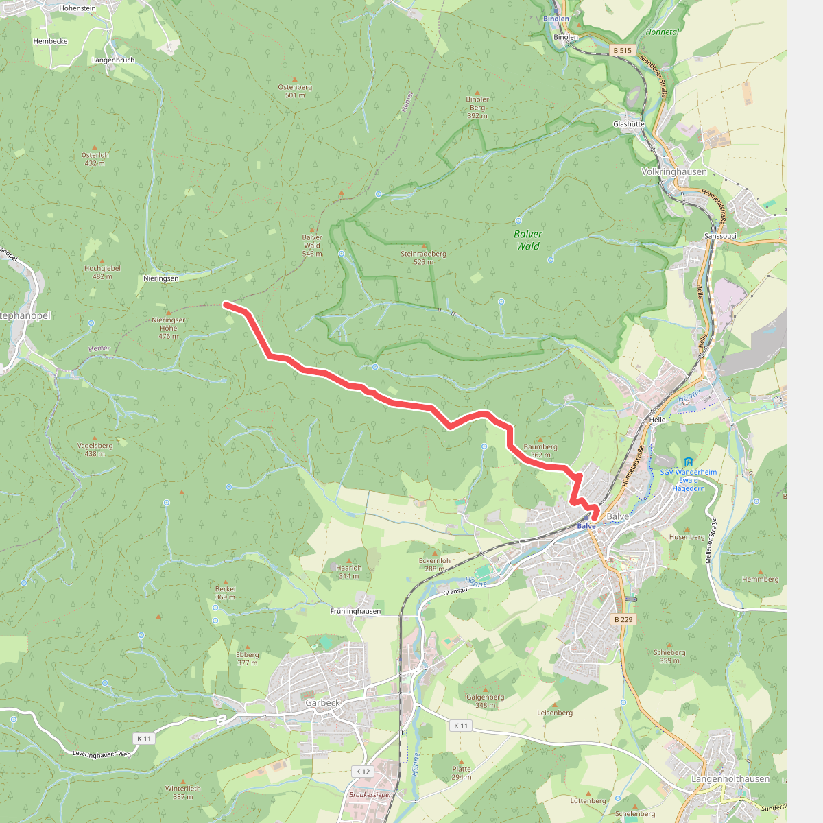 Sauerland-Waldroute - Zubringer