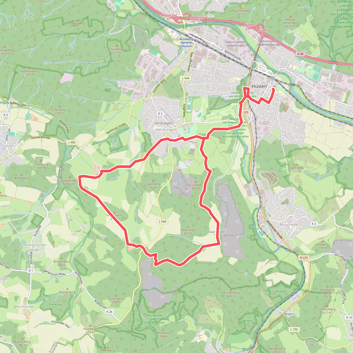 [U] Neheim - Herdringen - Oelinghausen - Stiepel - Habbel