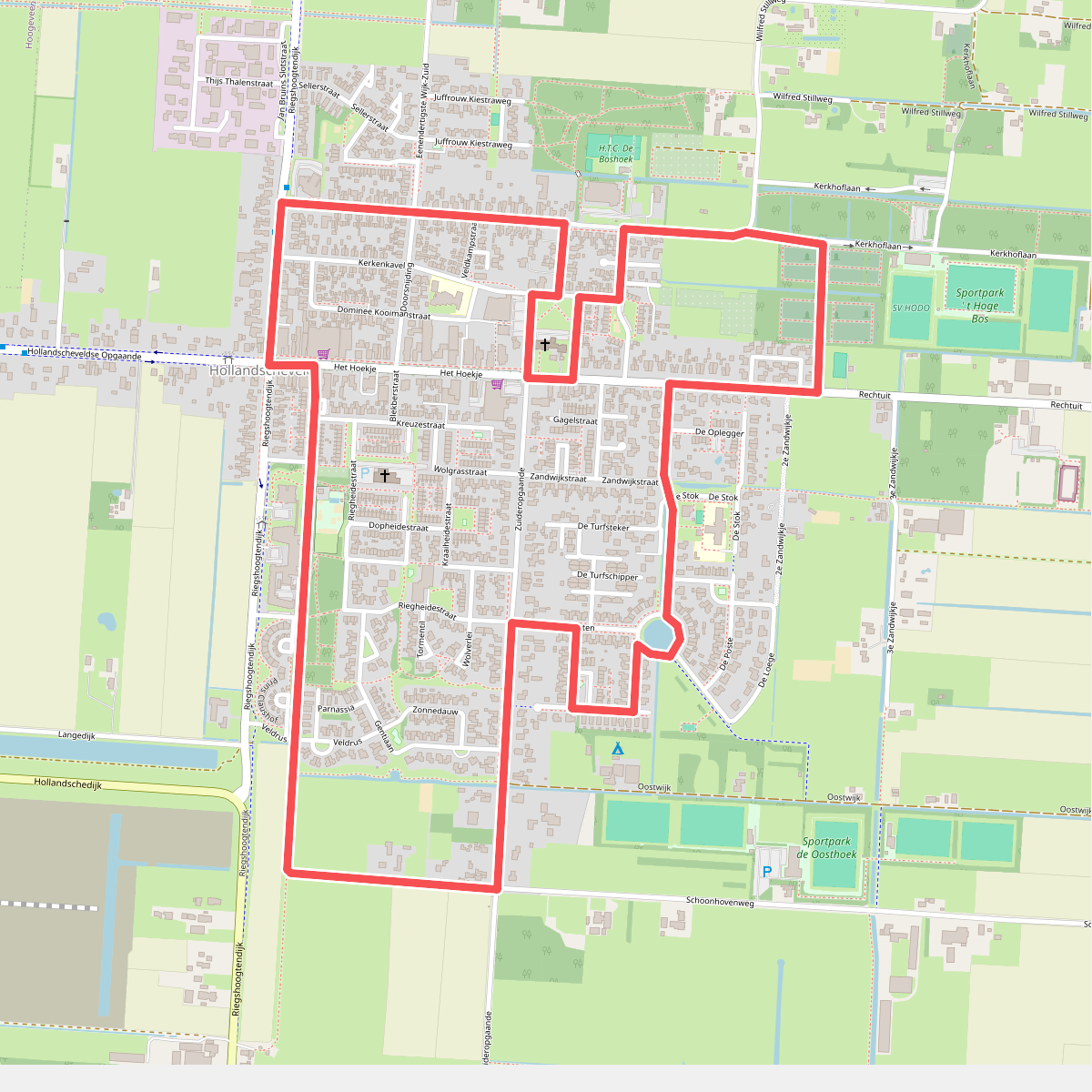 Cultuurhistorische Wandelroute 'Allee' Hollandscheveld - 5 Kilometer